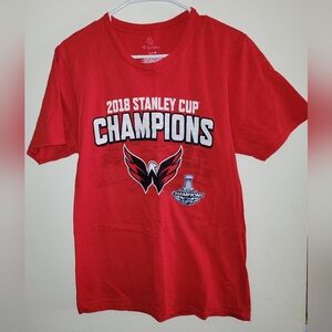 2 for $25 ‼️ Fanatics Washington Capitals 2018 Stanley Cup Graphic Tee Unisex